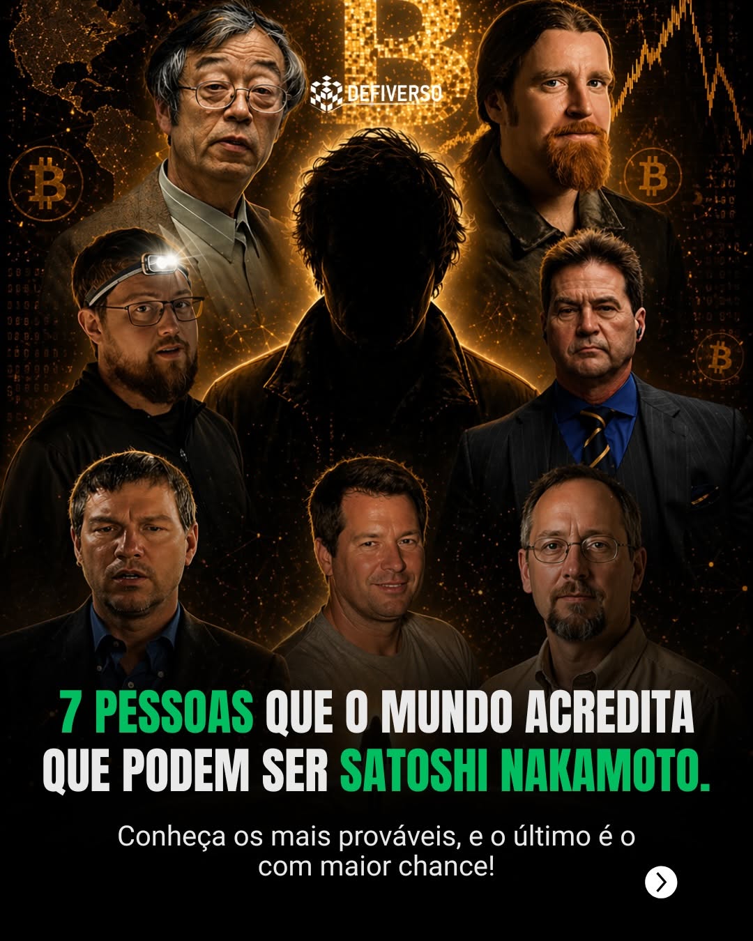 Carrossel Defiverso — quem é Satoshi Nakamoto