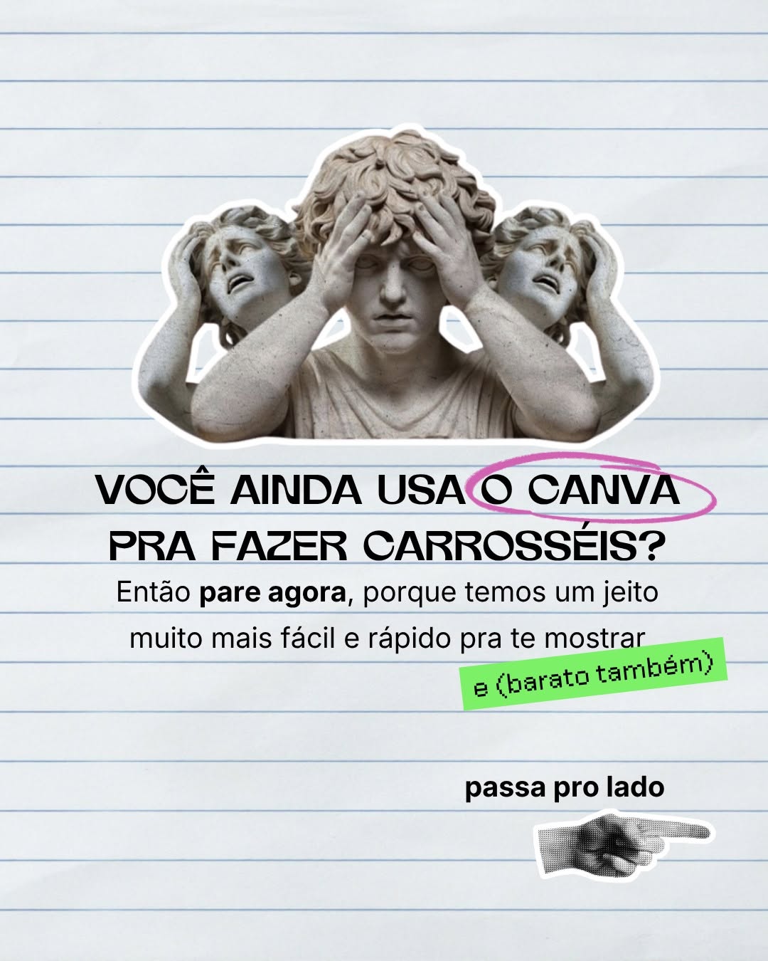 Carrossel Kaleidos — produzir conteudo com metodo