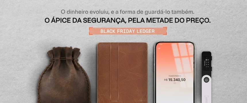 Banner Ledger Black Friday (formato medio): evolucao pela metade do preco