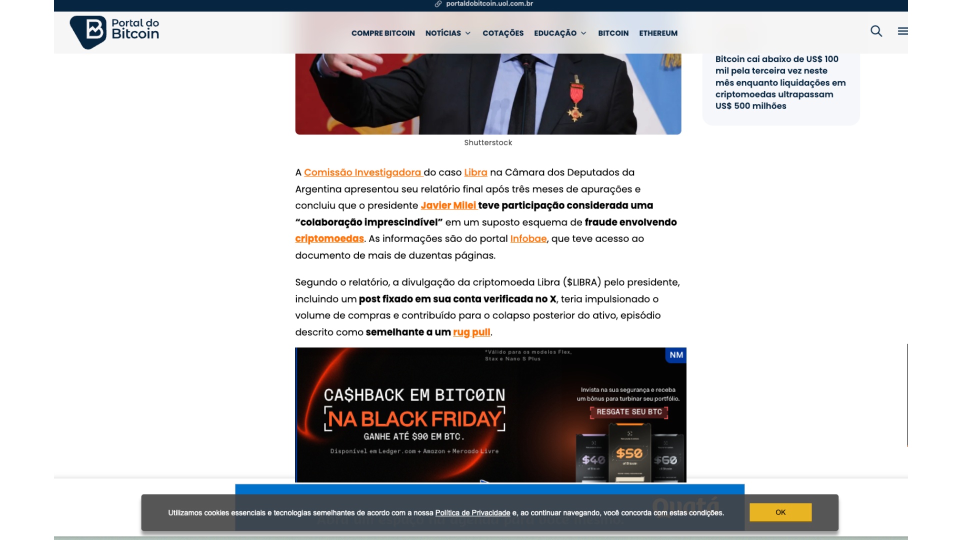 Criativo Ledger Black Friday